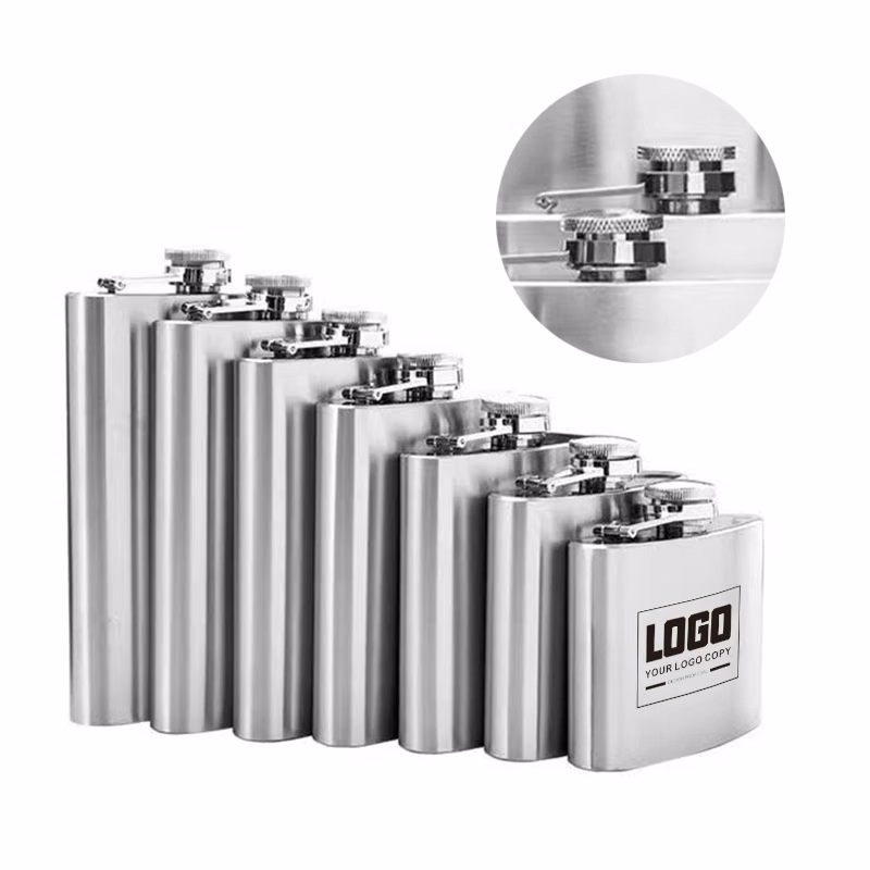 MOQ50Pcs 4 Oz. Stainless Steel Flask