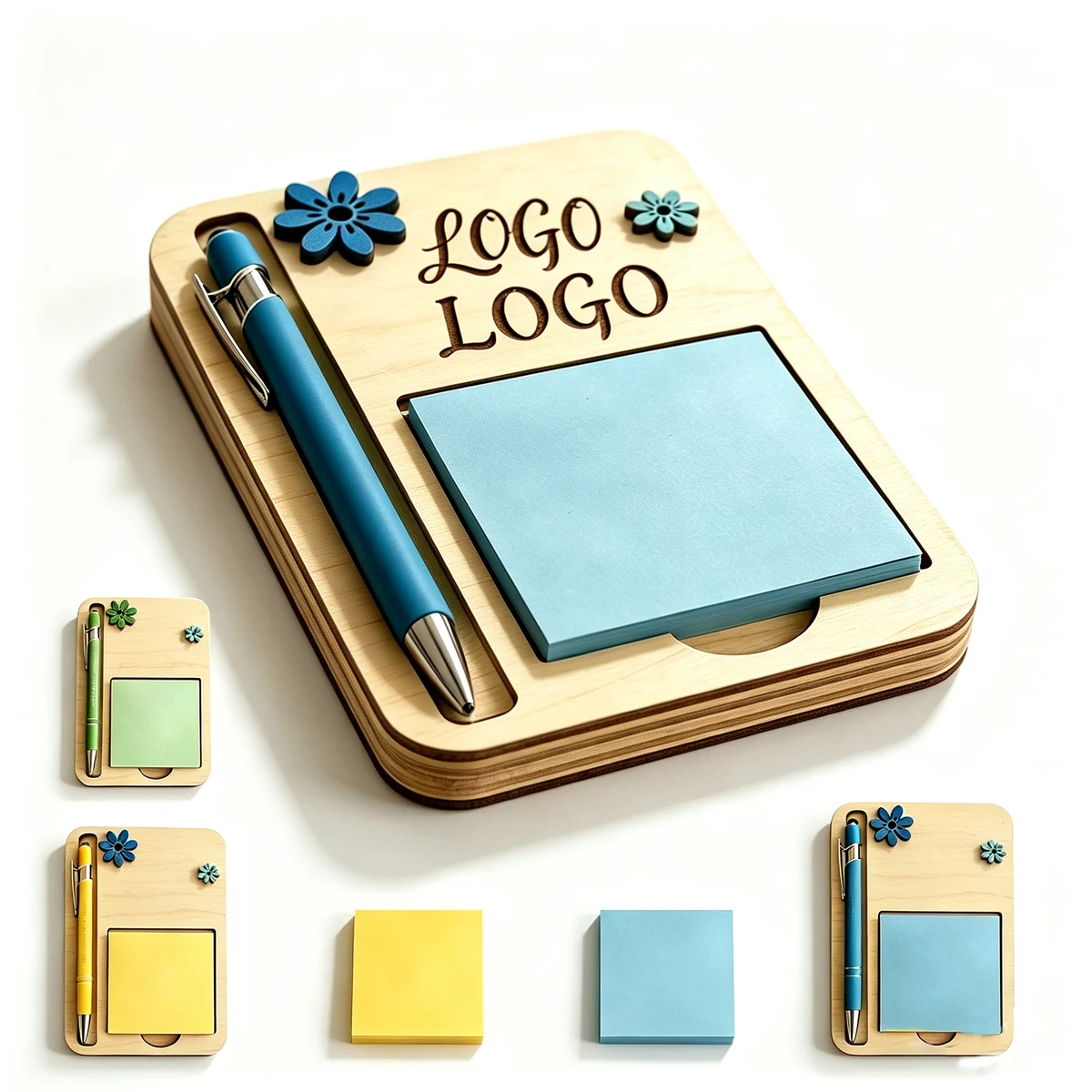 Wooden Note Kit With Pen 1