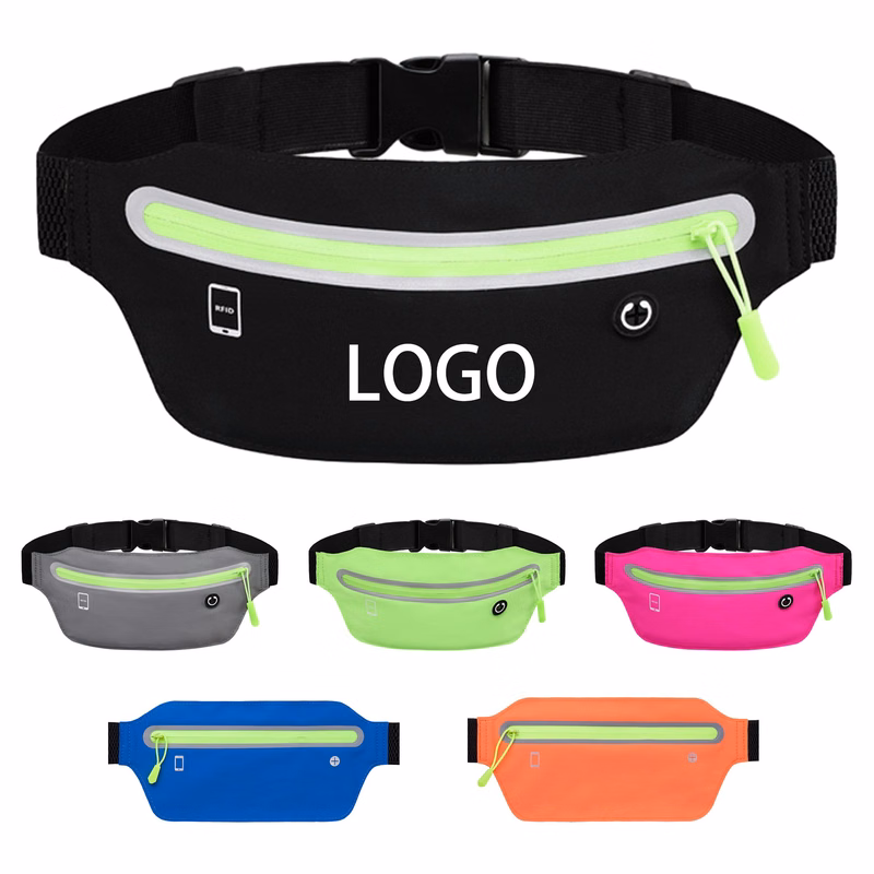 Belt Bag with Adjustable Elastic Band and Headphone Jack