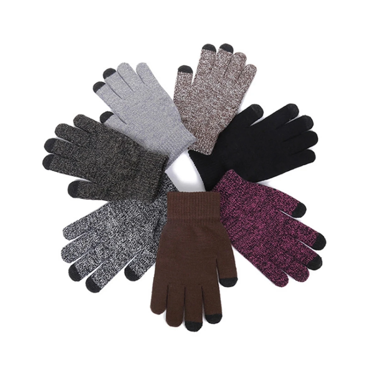 Winter Warm Knitted Touchscreen Gloves 1