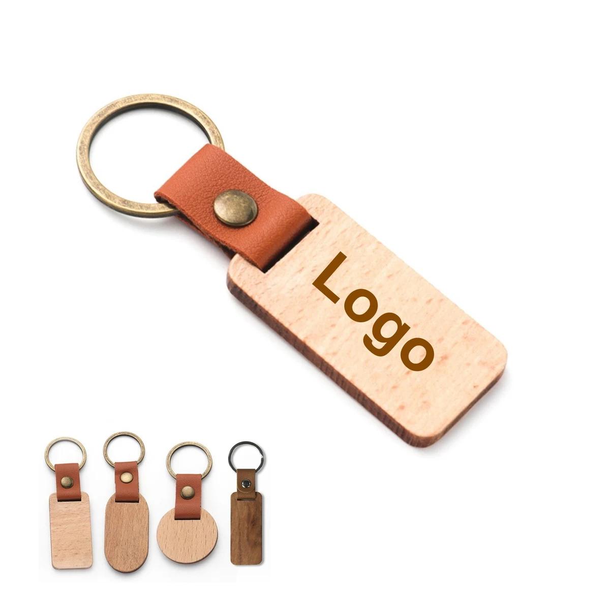 Laser Engraving Wooden Keychain 1