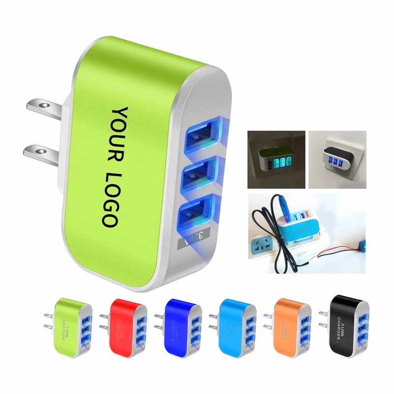 3 USB LED Luminous Charger for Multiple Devices
