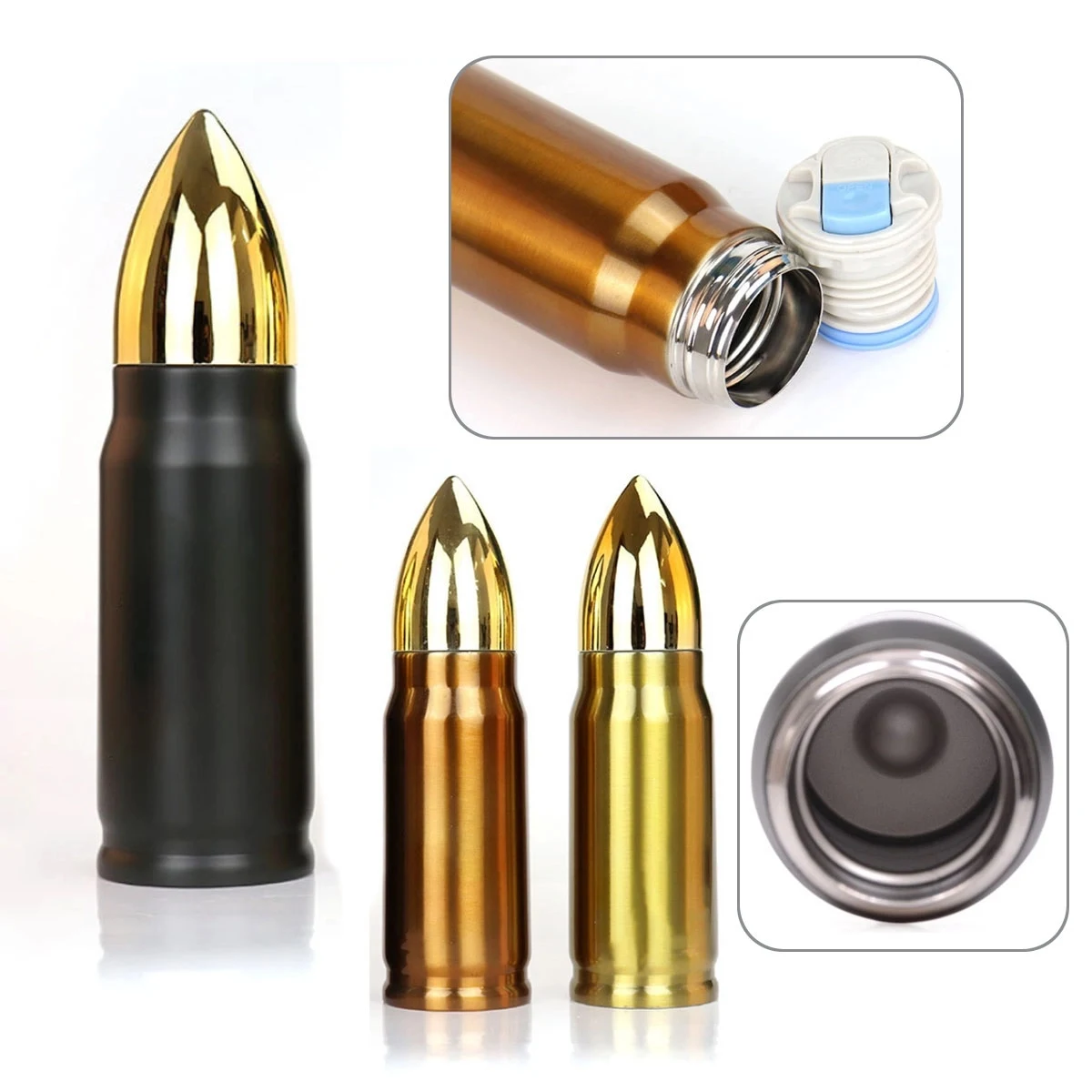 12 OZ Stainless Steel Bullet Bottle 1