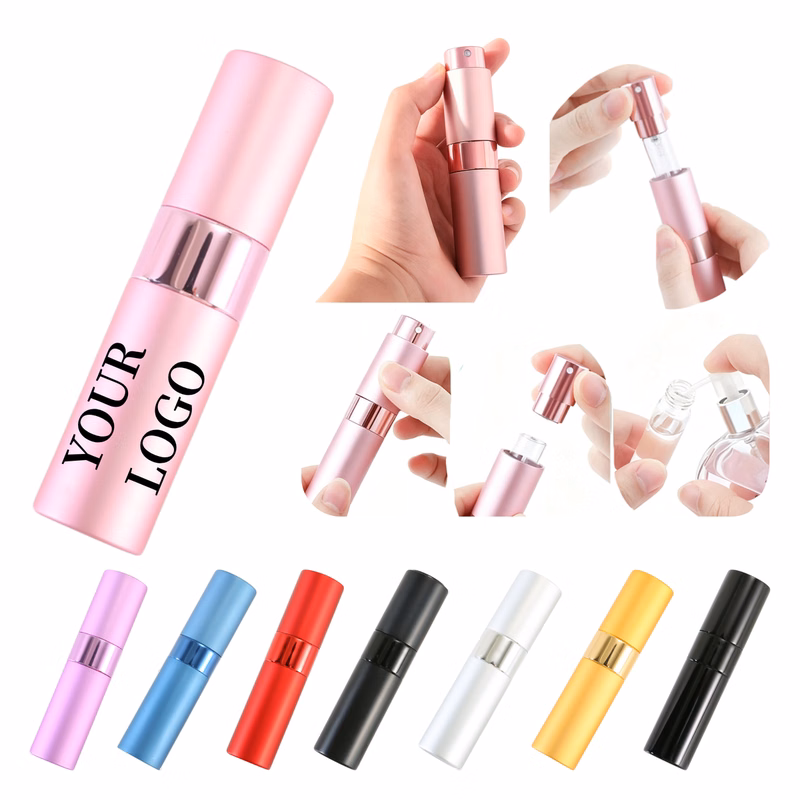 Portable 0.27oz Twist Glass Spray Bottle