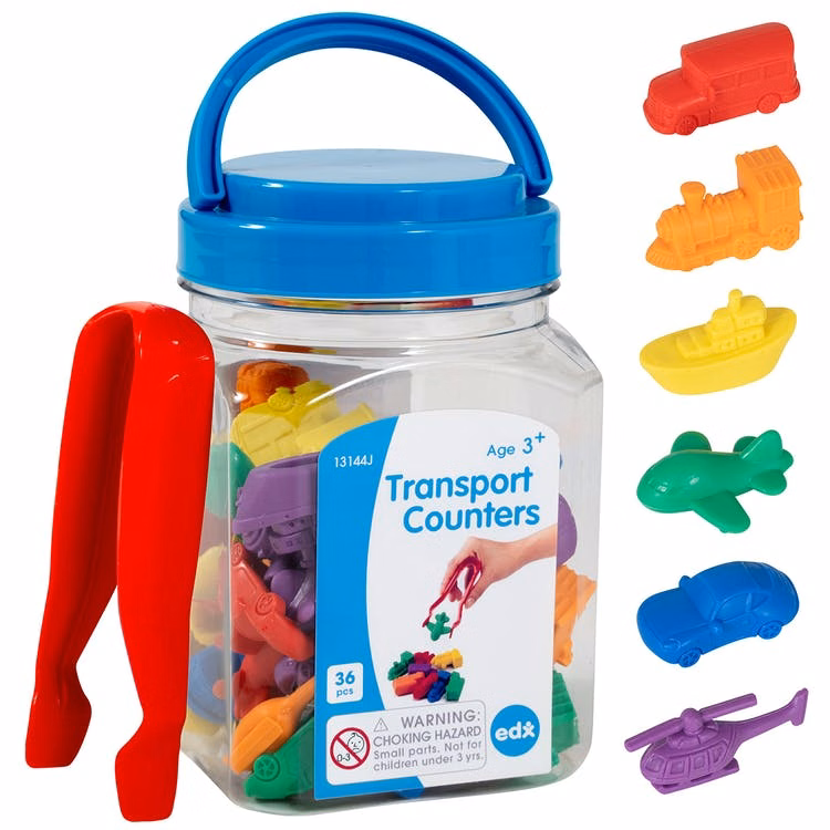 Transport Counters - Assorted Colors 36 Pieces