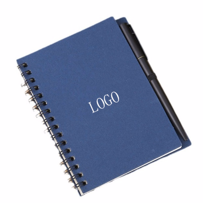 Portable Spiral Notebook With Pen