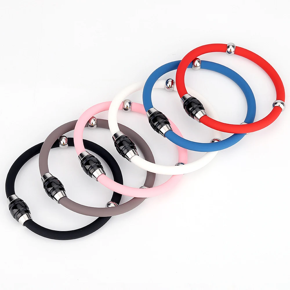 Silicone Magnetic Energy Balance Sports Wristband 1