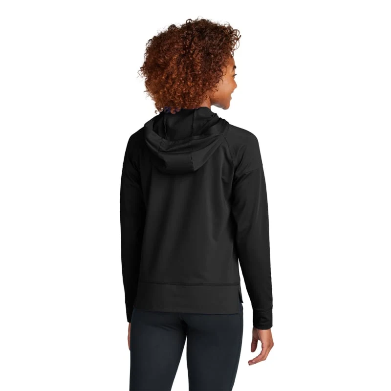 Sport-Tek Women's Sport-Wick Stretch 1/2-Zip Hoodie, custom hoodie or sweatshirt with logo imprint 1