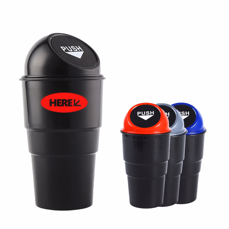 Trash Leakproof Car Can Compact Cup Holder