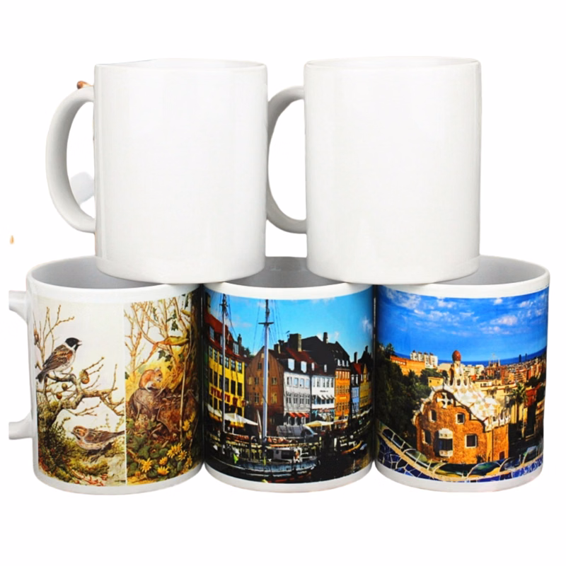 12 oz Ceramic White Mug