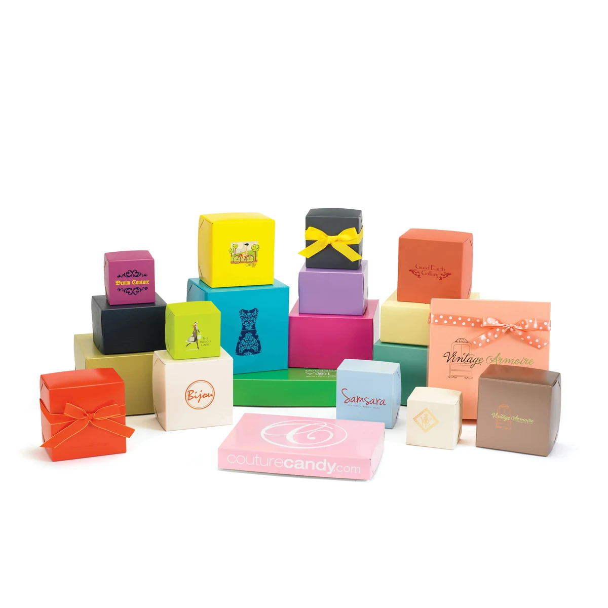 Two Piece Gift Boxes - Matte/Gloss Colors 1