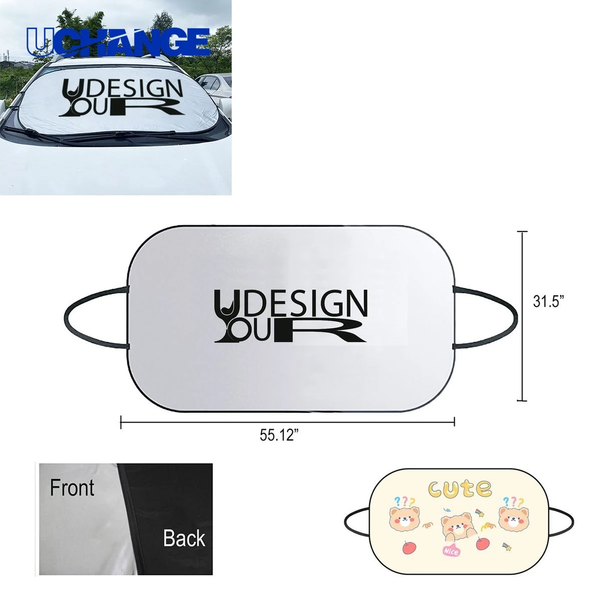 Magic Foldable Universal Car Sunshade 1