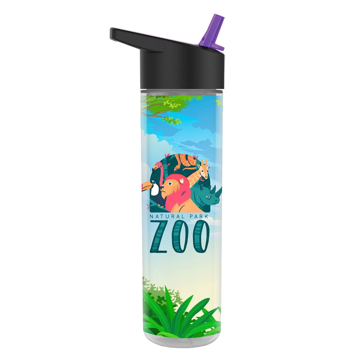 The Chiller Full Color Wrap - 16 Oz. Insulated Bottle with Flip Straw 1