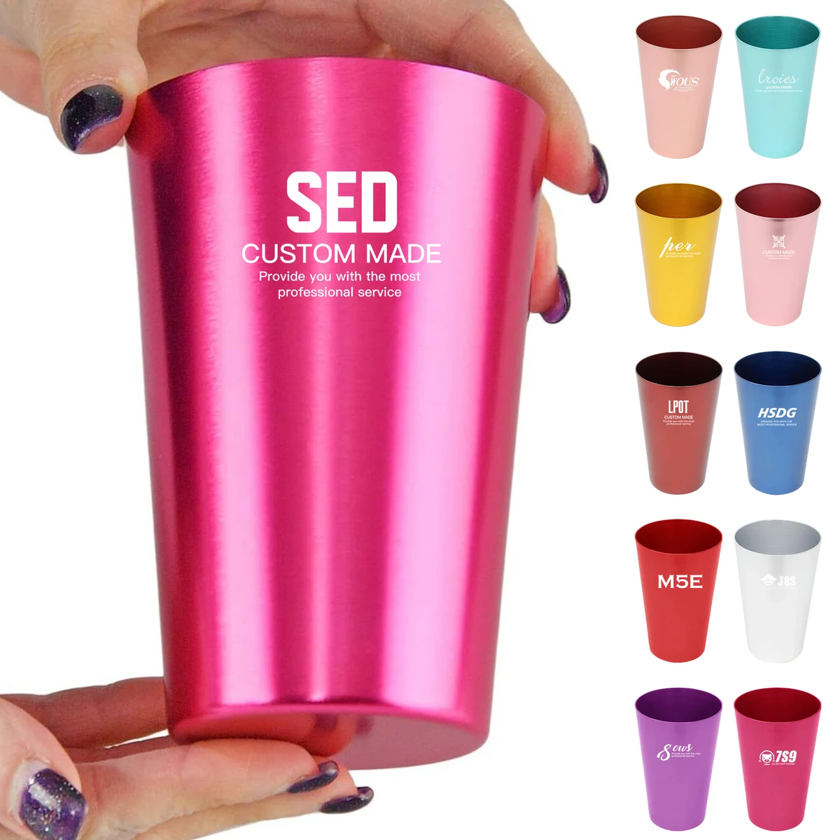 Reusable Aluminum Pub Beer Cup 1
