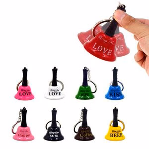 Hand Bell Ring Key Chain