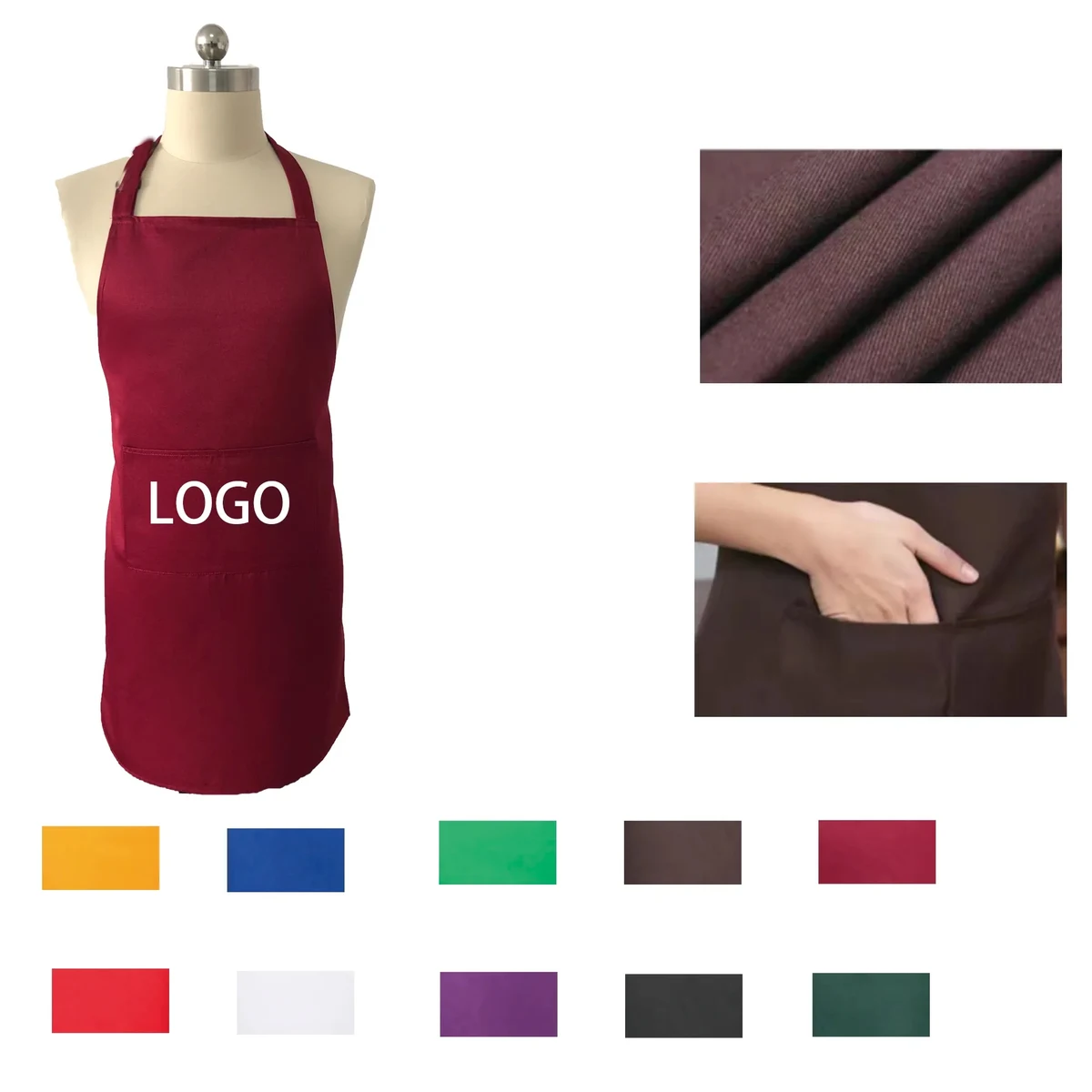 Oil-Proof Kitchen Barbecue Apron 1