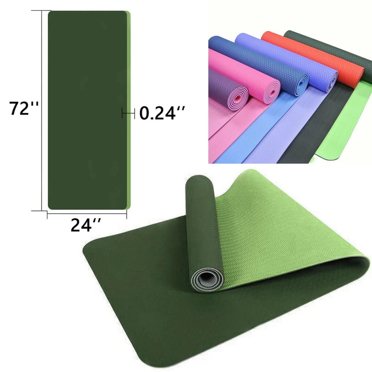 Eco Friendly Yoga Mat With Strap 1