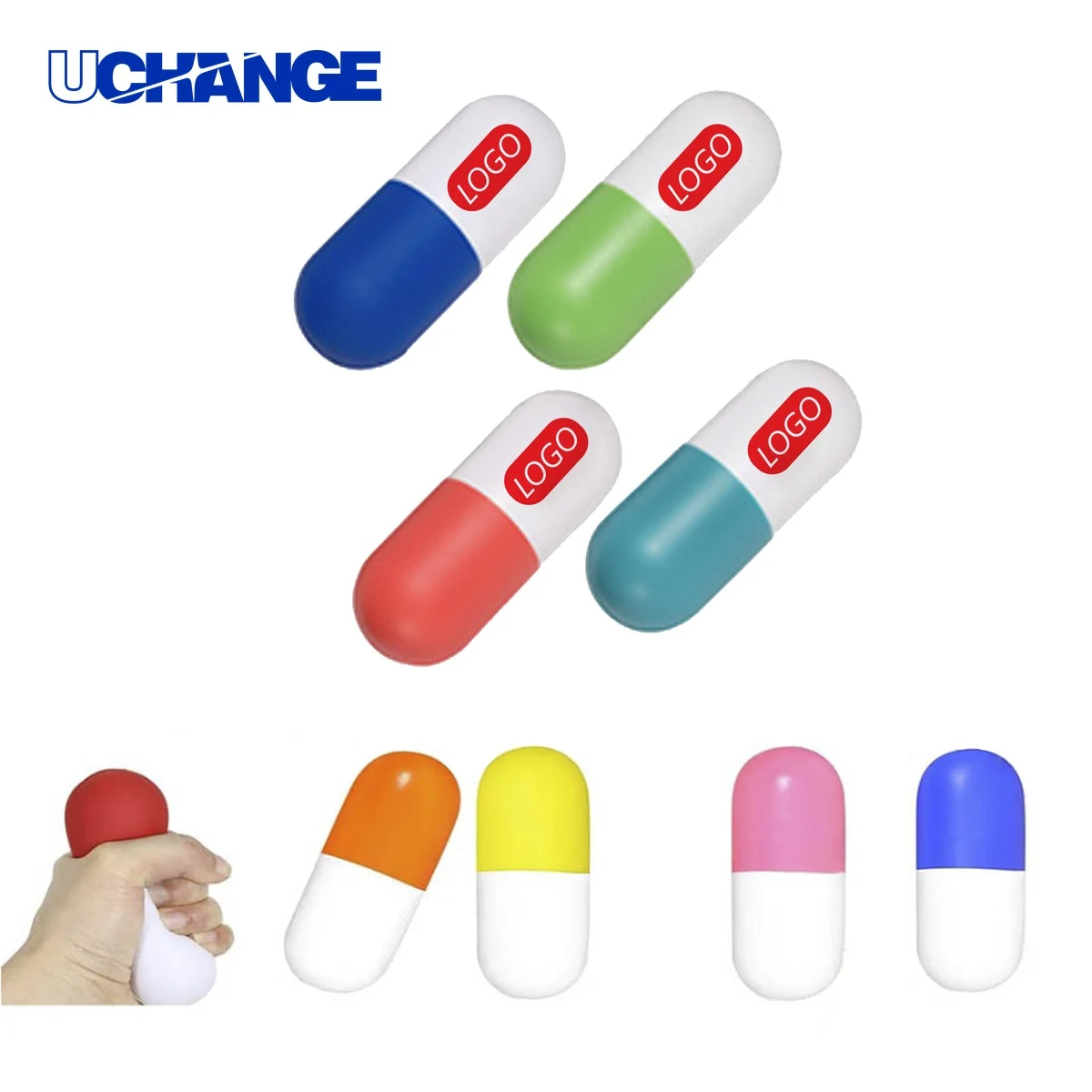 Pill-Shaped Stress Reliever 1