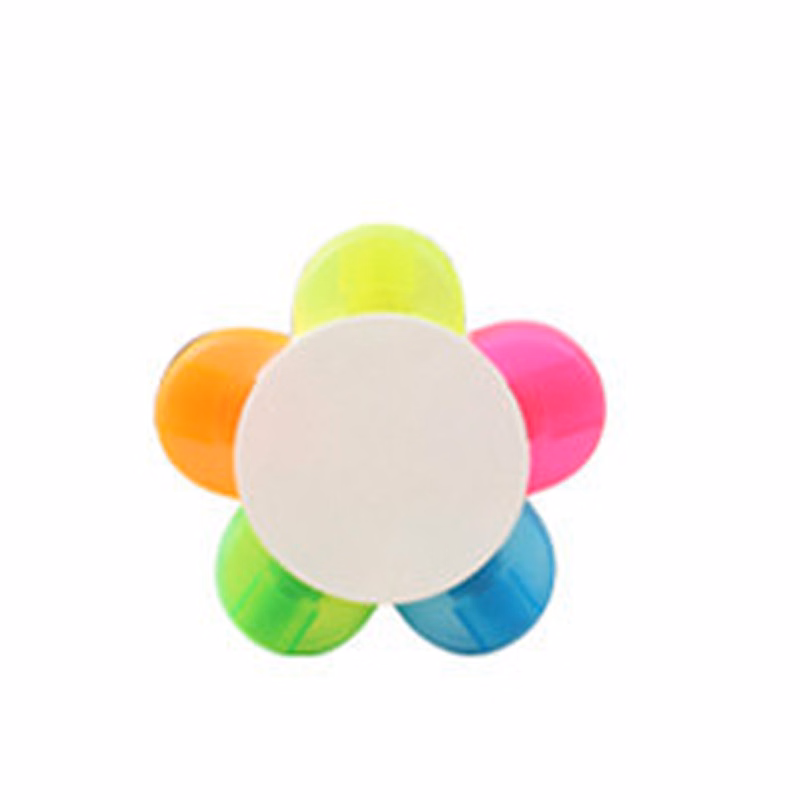 Flower Shape 5 Color Highlighter Marker