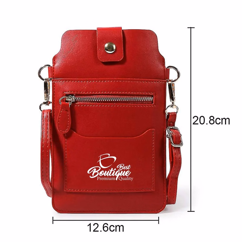 Multifunction clear touch screen Crossbody Purse