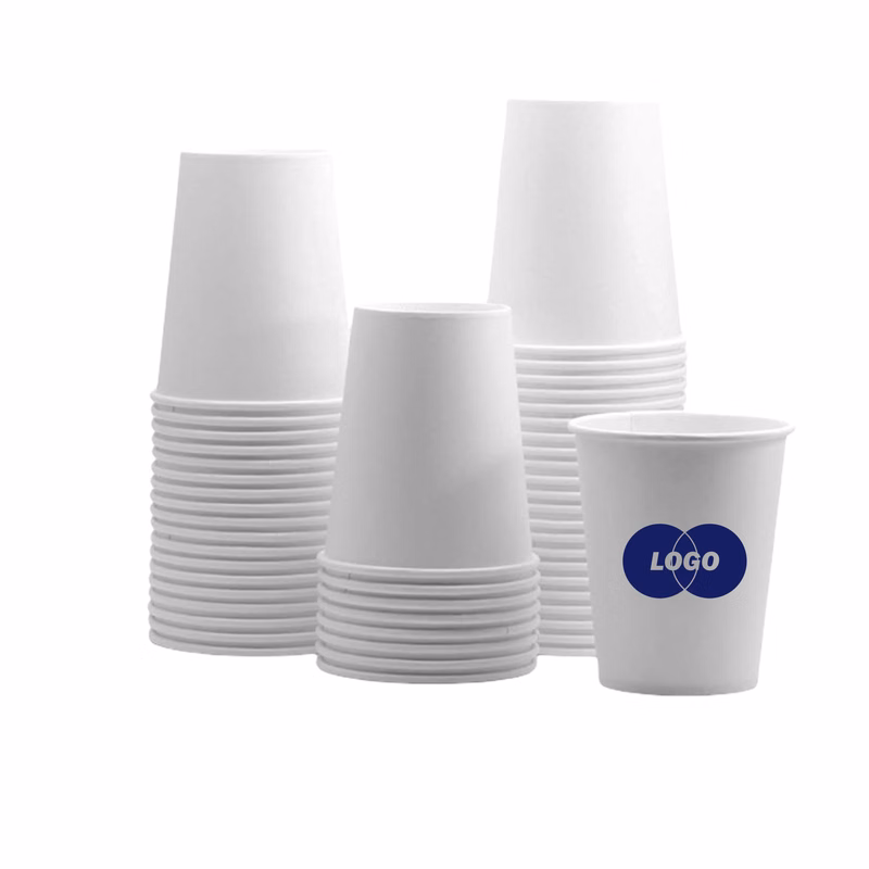 Disposable 12oz White Paper Cup