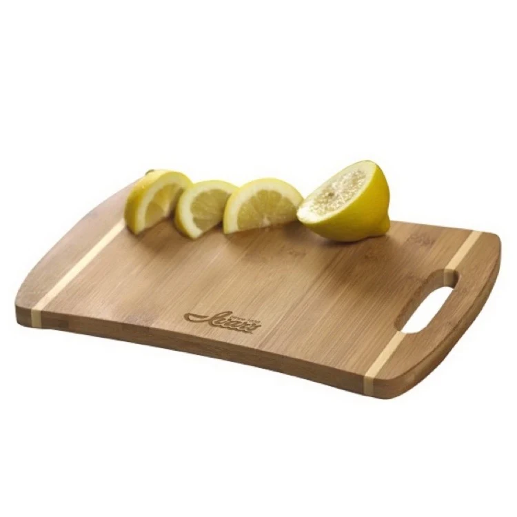 BistroTek Stripe Handle Premium Bamboo Cutting Board 1