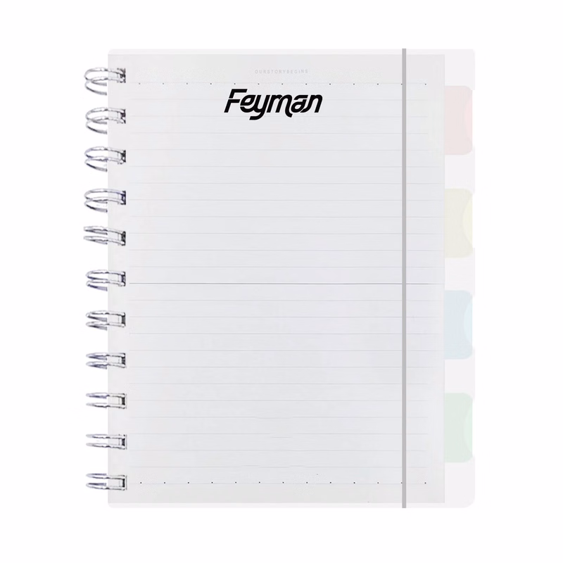 PP Cover A6 Spiral Notebook w/ Elastic Band