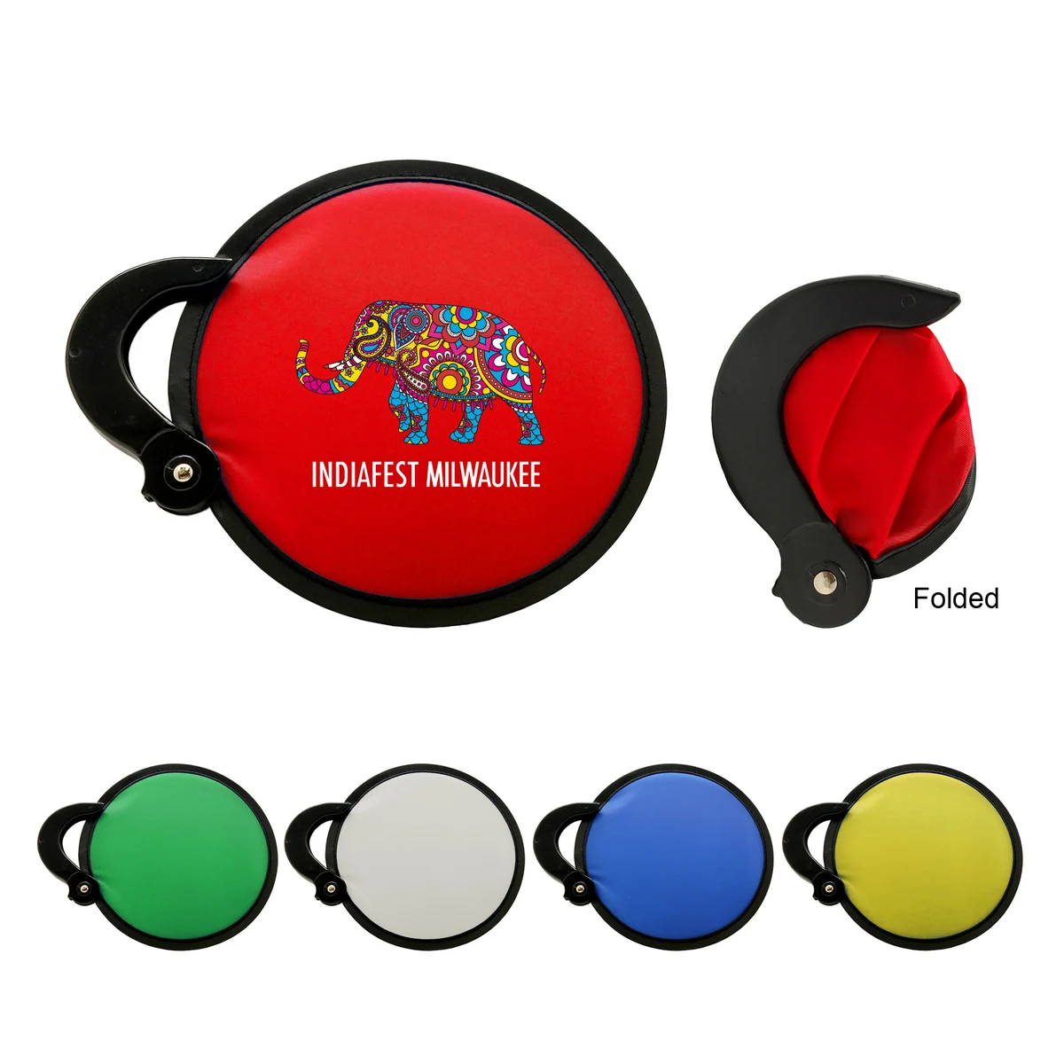 Nylon Foldable Hand Fans 1