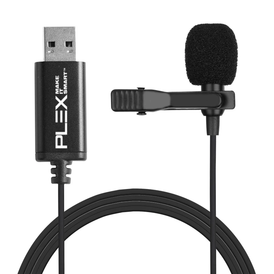 Metal USB Lapel Microphone Clips On Perfect For Video Conference 1