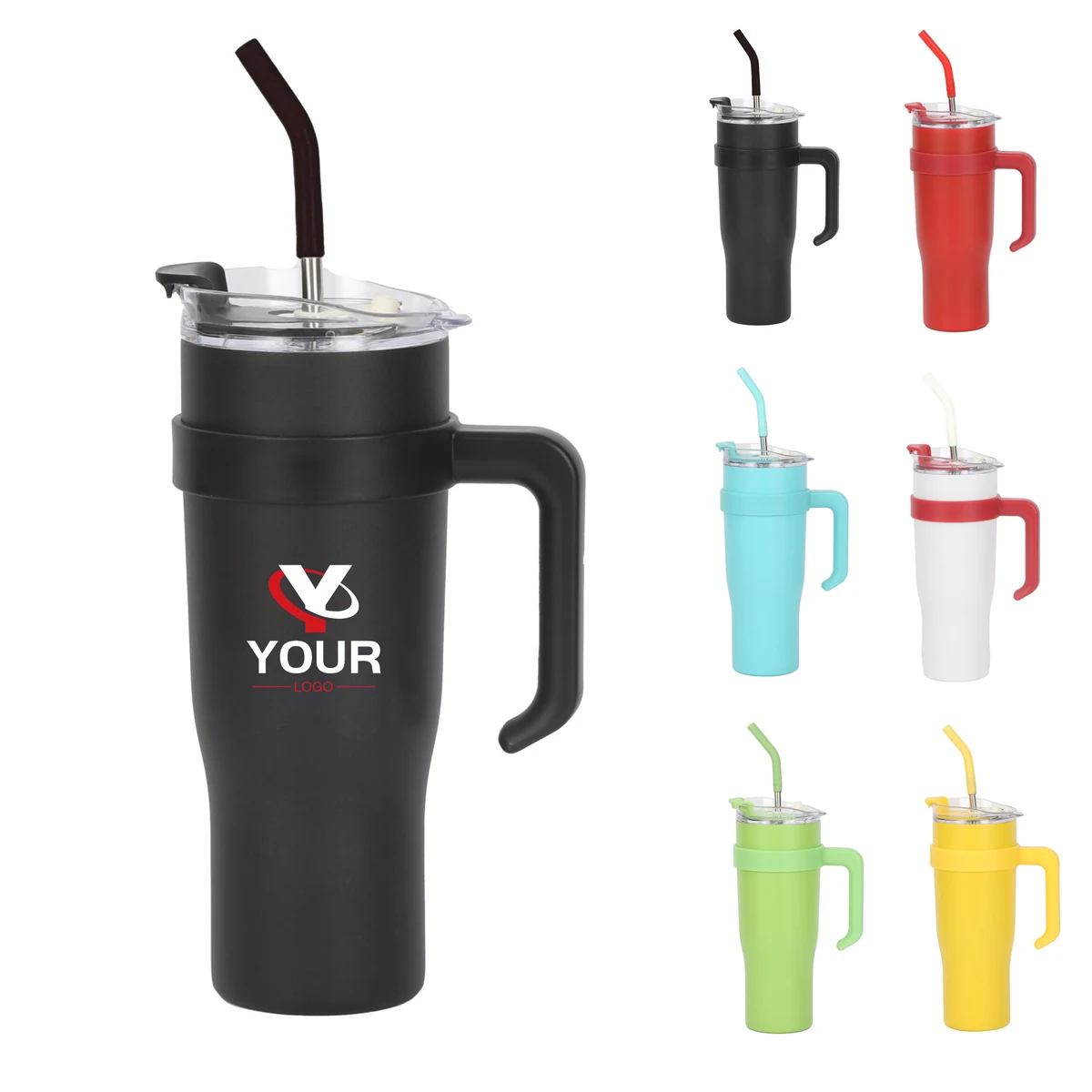 30oz &40oz 304 Stainless Steel Vacuum Insulated Tumbler with Straw 1