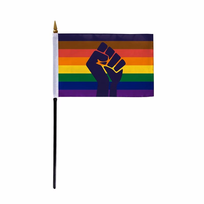 1ply POC with fist Stick Flag (Printed)