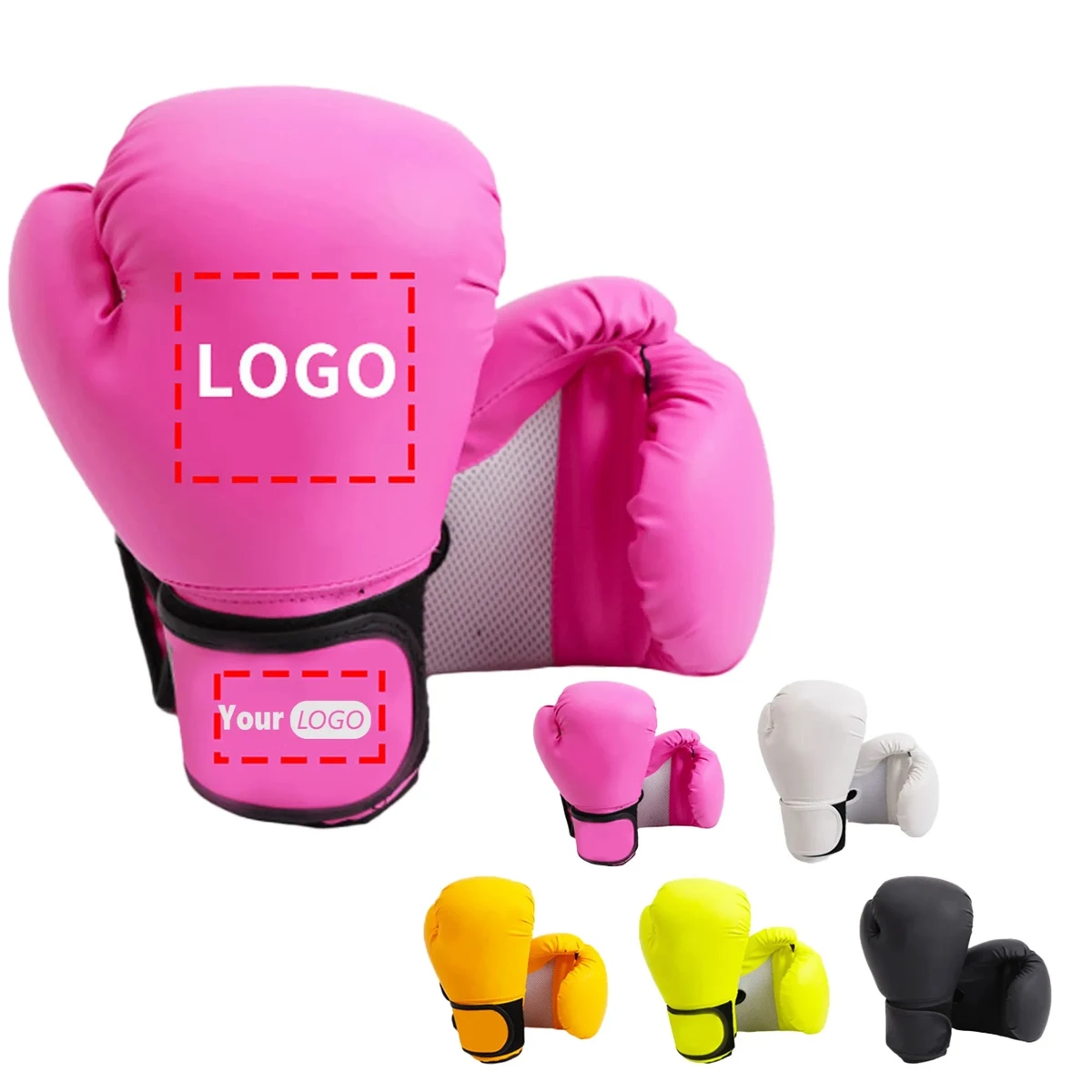 MOQ 20 Pair Custom Logo Genuine Leather Sport Boxing Gloves 1