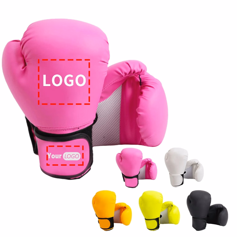 MOQ 20 Pair Custom Logo Genuine Leather Sport Boxing Gloves