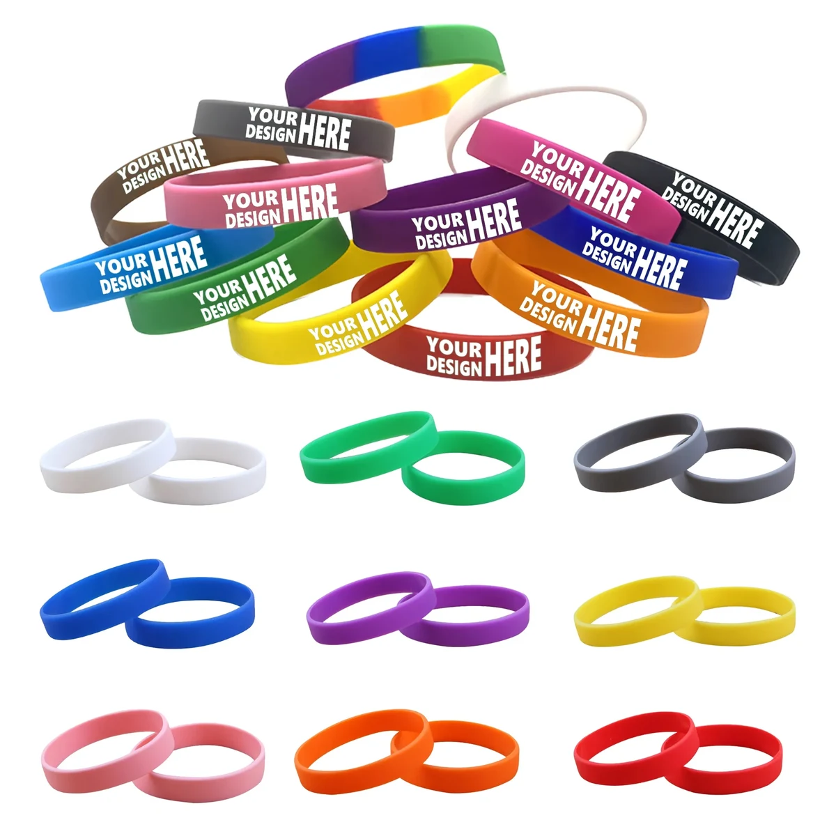Sports Pure Color Silicone Wristband 1