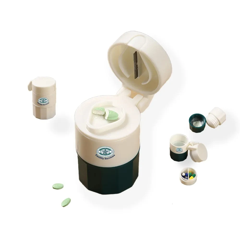 4-Layer Pill Case with Cutter 1