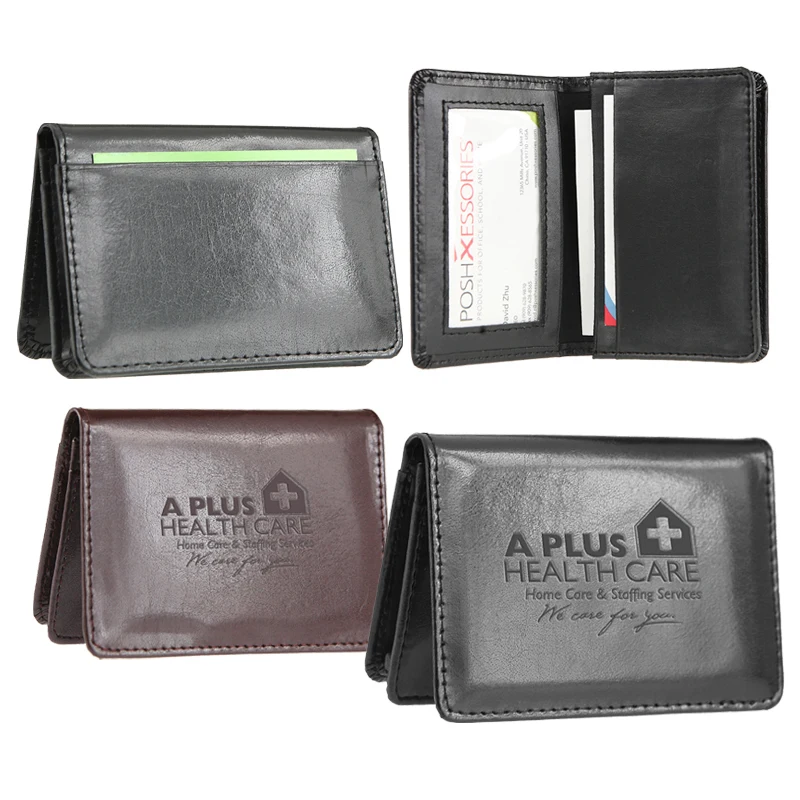 Atlantis Leather Business Card Wallet (Burgundy) 1