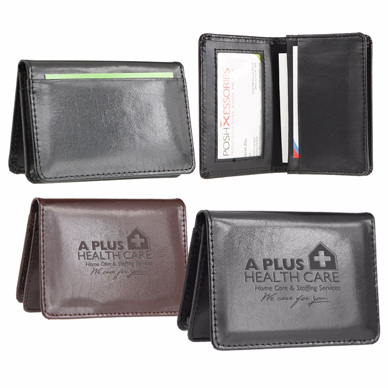 Atlantis Leather Business Card Wallet (Burgundy)