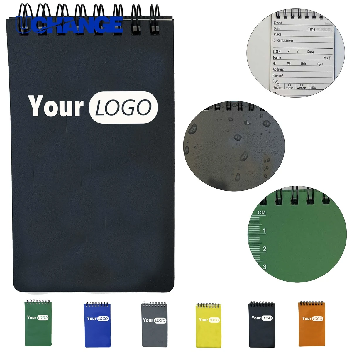 Logo Printed Coil Bound Memo Pad for Office Desk 1