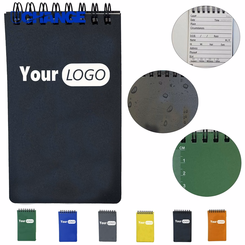 Logo Printed Coil Bound Memo Pad for Office Desk