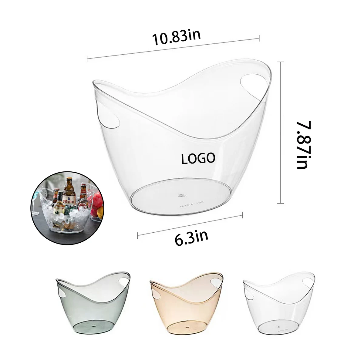 Custom 4L Ice Bucket Wine Tub 1