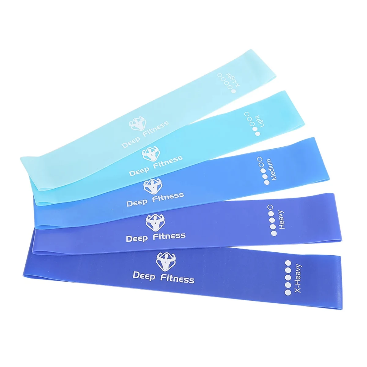 5 Levels TPE Resistance Bands Yoga Set 1