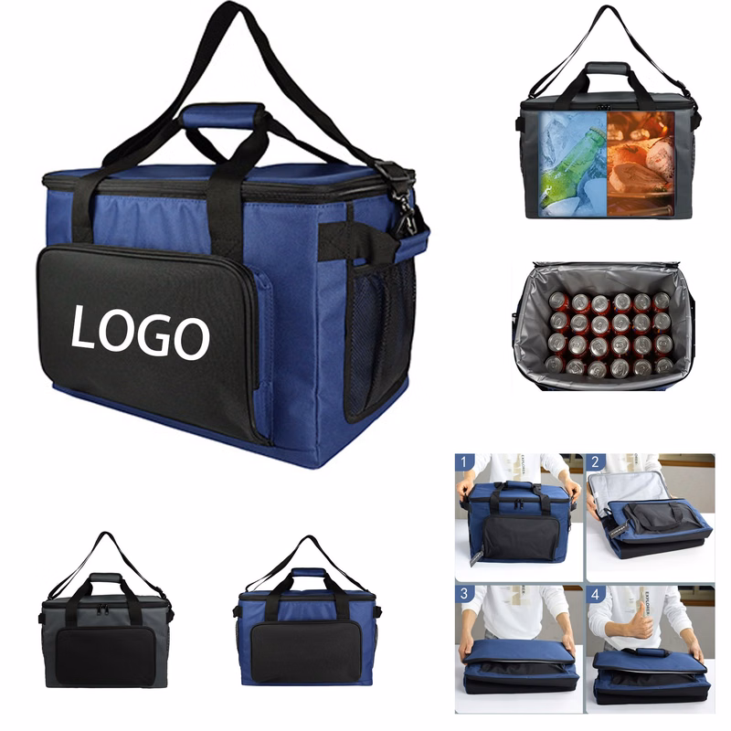 Large 36L Thermal Insulated Cooler Bag for Picnic, Camping, and Beach Activities