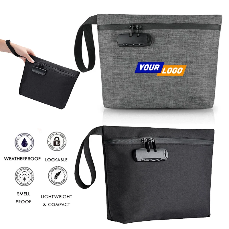 Locked File Storage Bag Smoking Set Deodorizing Pouch 1