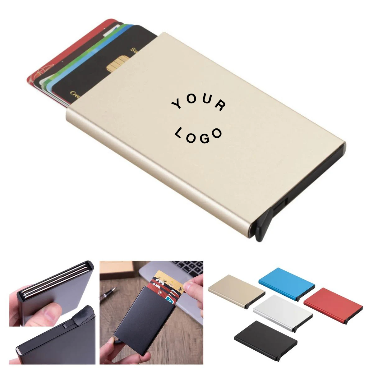 Aluminum Compact RFID Secure Wallet 1