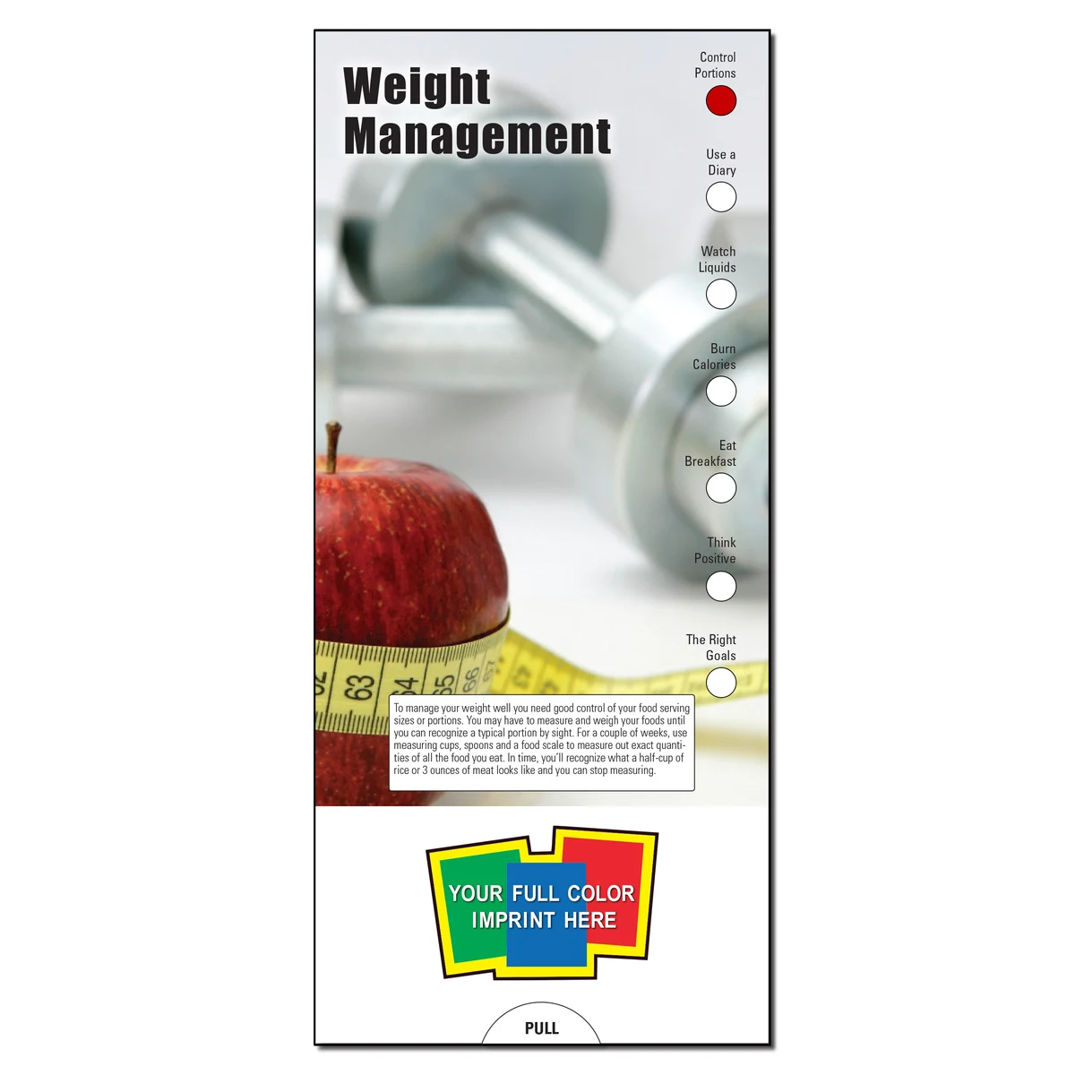 SLIDE CHART - Weight Management Slide Chart 1