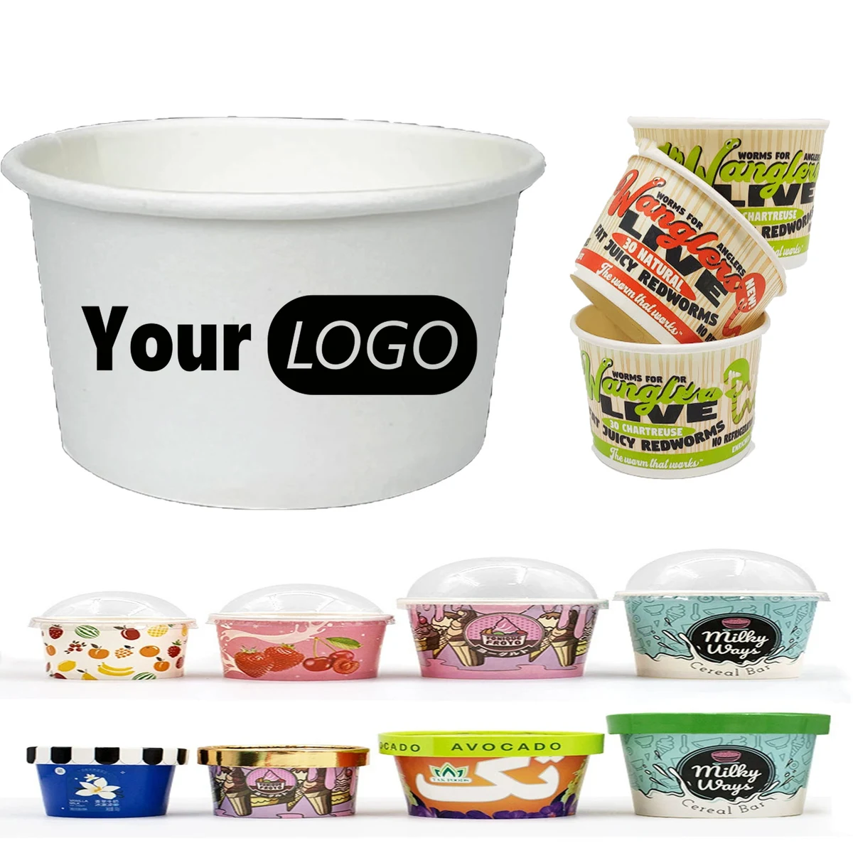 4oz Ice Cream Paper Serving Cup 1
