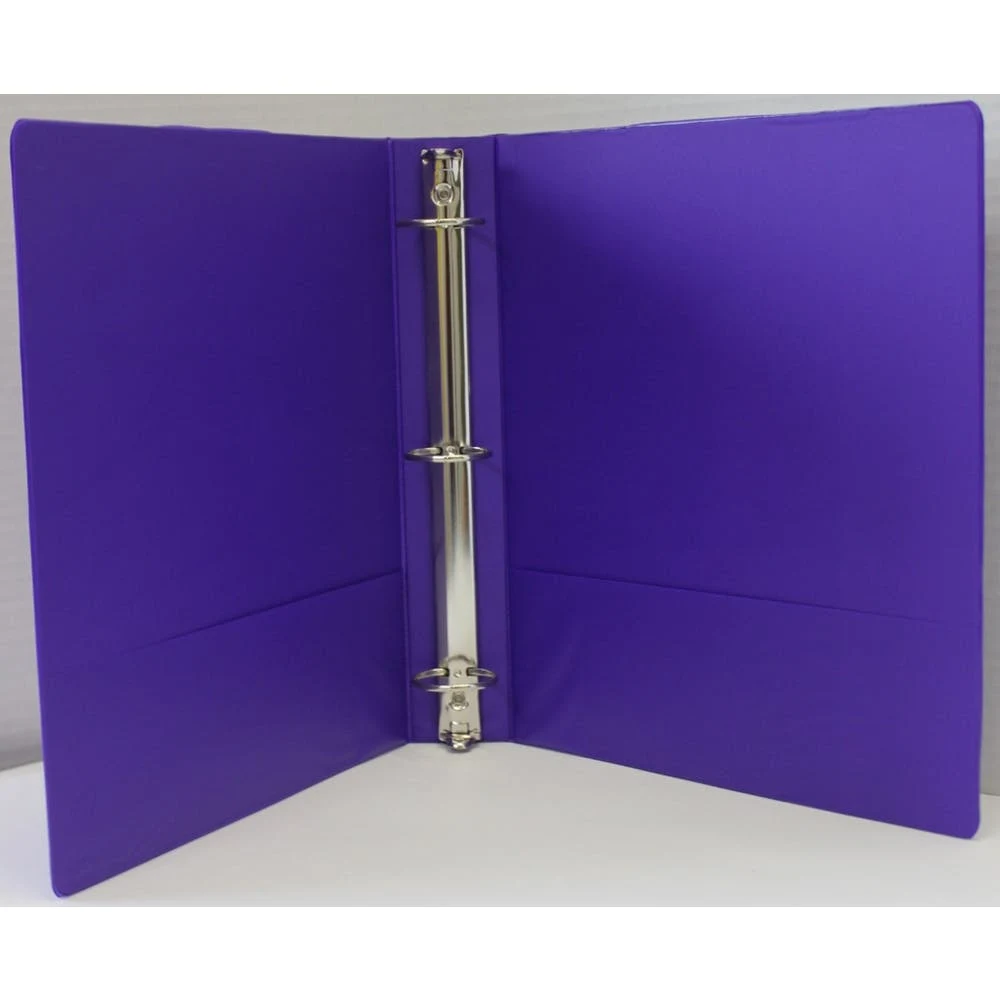 1.5" 3-Ring Binders - Purple 2 Inside Pockets 1
