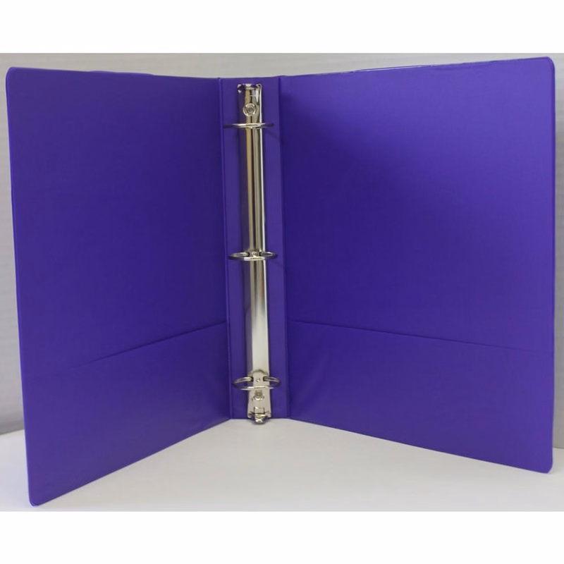 1.5" 3-Ring Binders - Purple 2 Inside Pockets