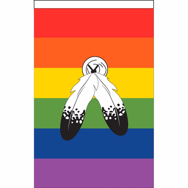 Two-Spirit Deluxe Garden Flag