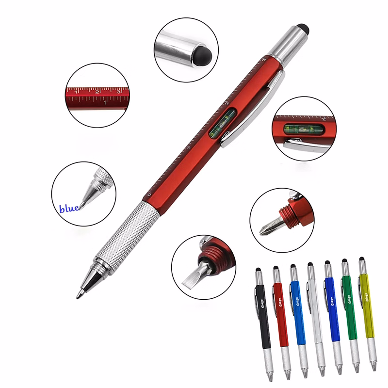 6 in 1 Multi Functional Tool Pen
